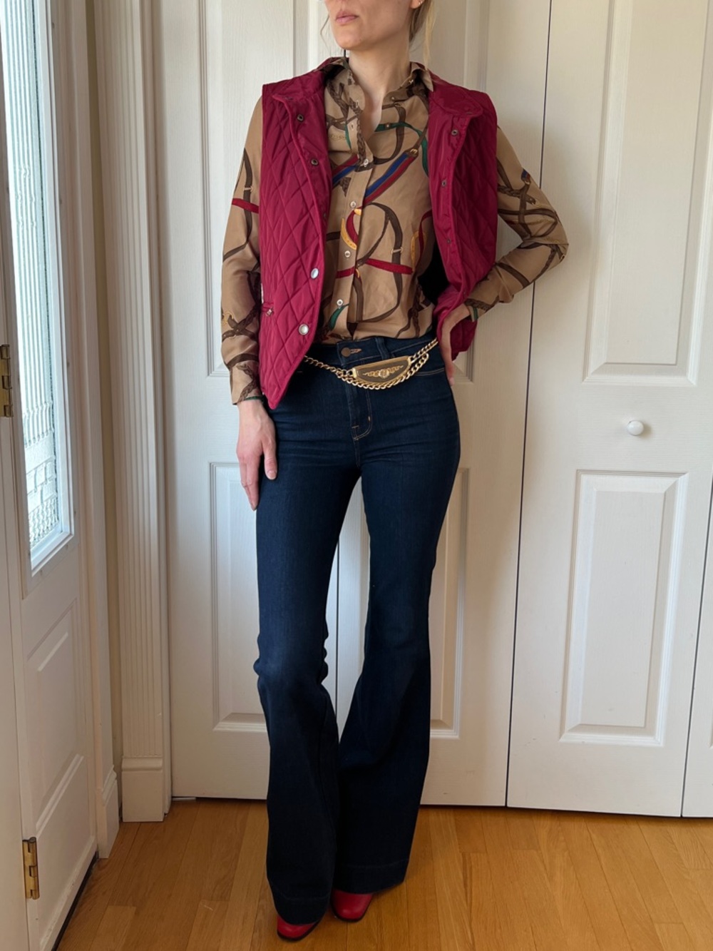 Tradition Country Collection Quilted Burgundy Vest